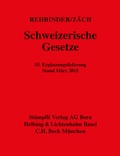 Cover: Schweizerische Gesetze - St&auml;mpfli Verlag AG