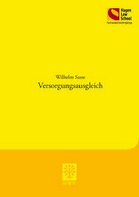 Abbildung von: Versorgungsausgleich - Berliner Wissenschafts-Verlag
