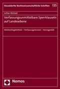 Cover: Verfassungsunmittelbare Sperrklauseln auf Landesebene - Nomos