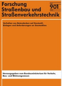 Abbildung von: Verhalten von Betondecken auf Geotextil - Fachverlag NW in Carl Ed. Schünemann KG