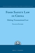 Cover: Food Safety Law in China - Martinus Nijhoff
