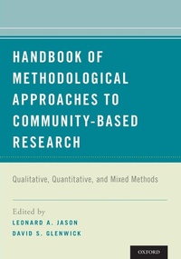 Enlarge image Cover: Handbook of Methodological Approaches to Community-Based Research - Oxford University Press Inc