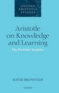 Cover: Aristotle on Knowledge and Learning - Oxford University Press