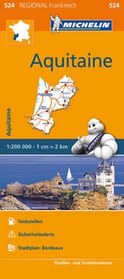 Abbildung von: Michelin Aquitaine - Michelin Editions des Voyages