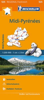 Abbildung von: Michelin Midi-Pyrenees - Michelin Editions des Voyages