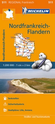 Abbildung von: Michelin Nordfrankrankreich - Flandern - Michelin Editions des Voyages