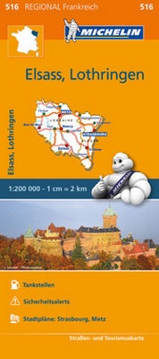 Abbildung von: Michelin Elsass Lothring - Michelin Editions des Voyages