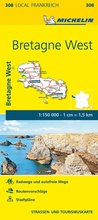 Cover: Michelin Bretagne West - Michelin Editions des Voyages