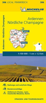 Abbildung von: Michelin Ardennen - Nördliche Champagne - Michelin Editions des Voyages