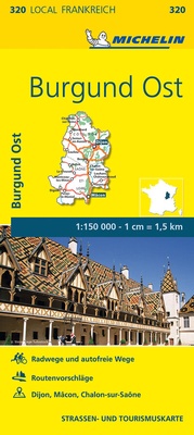 Abbildung von: Michelin Burgund Ost - Michelin Editions des Voyages