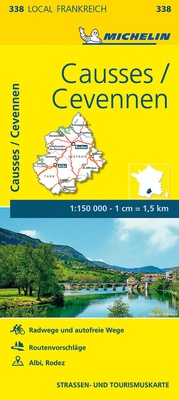 Abbildung von: Michelin Causses - Cevennen - Michelin Editions des Voyages