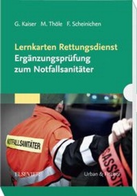 Abbildung von: Lernkarten Rettungsdienst - Ergänzungsprüfung zum Notfallsanitäter - Urban & Fischer