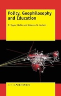 Cover: Policy, Geophilosophy and Education - Brill