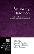 Cover: Renewing Tradition - Wipf & Stock Publishers