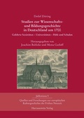 Cover: Studien zur Wissenschafts- und Bildungsgeschichte in Deutschland um 1700 - Harrassowitz Verlag