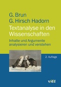 Cover: Textanalyse in den Wissenschaften - vdf Hochschulverlag AG