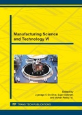 Cover: Manufacturing Science and Technology VI - Trans Tech Publications Ltd