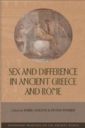 Cover: Sex and Difference in Ancient Greece and Rome - Edinburgh University Press
