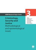 Cover: Criminology, Security and Justice - Maklu Pub