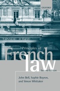 Cover: Principles of French Law - Oxford University Press