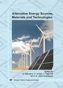 Cover: Alternative Energy Sources, Materials and Technologies - Trans Tech Publications Ltd