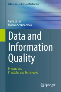 Enlarge image Cover: Data and Information Quality - Springer