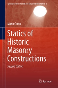 Enlarge image Cover: Statics of Historic Masonry Constructions - Springer