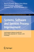 Cover: Systems, Software and Services Process Improvement - Springer