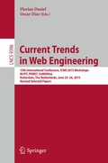Cover: Current Trends in Web Engineering - Springer