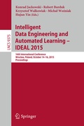 Cover: Intelligent Data Engineering and Automated Learning - IDEAL 2015 - Springer