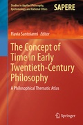 Cover: The Concept of Time in Early Twentieth-Century Philosophy - Springer