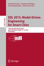 Cover: SDL 2015: Model-Driven Engineering for Smart Cities - Springer