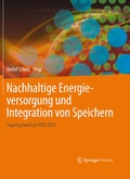 Cover: Nachhaltige Energieversorgung und Integration von Speichern - Springer Vieweg