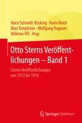 Cover: Otto Sterns Ver&ouml;ffentlichungen - Band 1 - Springer Spektrum