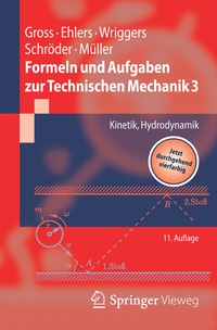Abbildung von: Formeln und Aufgaben zur Technischen Mechanik 3 - Springer Vieweg