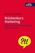 Cover: Br&uuml;ckenkurs Marketing - UTB