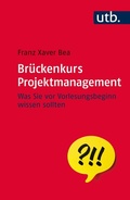 Cover: Br&uuml;ckenkurs Projektmanagement - UTB