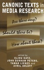 Cover: Canonic Texts in Media Research - Polity Press