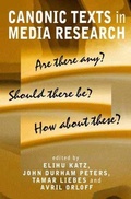 Cover: Canonic Texts in Media Research - Polity Press