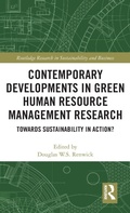 Cover: Contemporary Developments in Green Human Resource Management Research - Routledge
