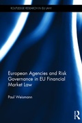 Cover: European Agencies and Risk Governance in EU Financial Market Law - Routledge