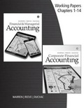 Cover: Working Papers for Warren/Reeve/Duchac's Corporate Financial Accounting, 14th - CENGAGE Learning Custom Publishing