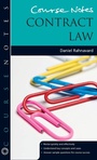 Cover: Course Notes: Contract Law - Routledge