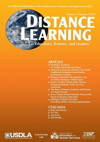 Enlarge image Cover: Distance Learning Magazine Vol 12 Issue 2 - Information Age Publishing