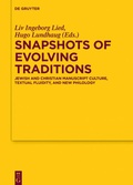 Cover: Snapshots of Evolving Traditions - De Gruyter