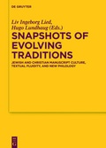 Cover: Snapshots of Evolving Traditions - De Gruyter