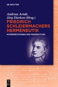 Cover: Friedrich Schleiermachers Hermeneutik - De Gruyter