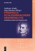 Cover: Friedrich Schleiermachers Hermeneutik - De Gruyter