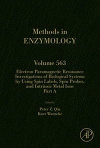 Abbildung von: Electron Paramagnetic Resonance Investigations of Biological Systems by Using Spin Labels, Spin Probes, and Intrinsic Metal Ions Part A - Academic Press