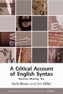 Cover: A Critical Account of English Syntax - Edinburgh University Press